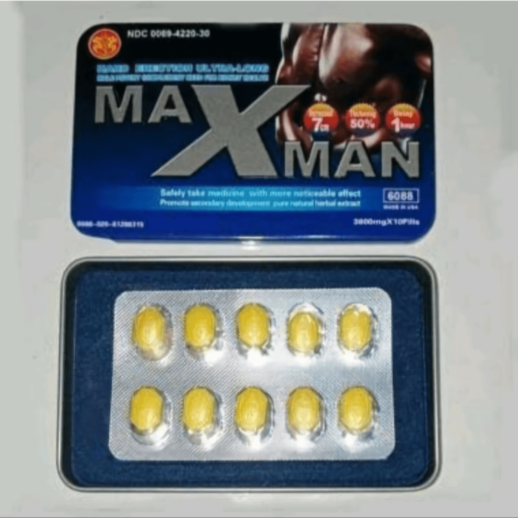 Maxman Original Strong Long Lasting Male Vitality = 20 Tablets - Abamedo